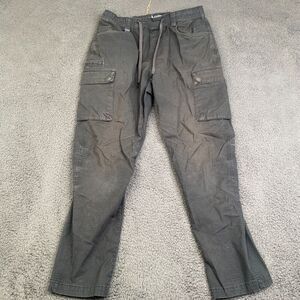 Mens 686 All Time Wide Taper black ripstop Cotton Cargo Small